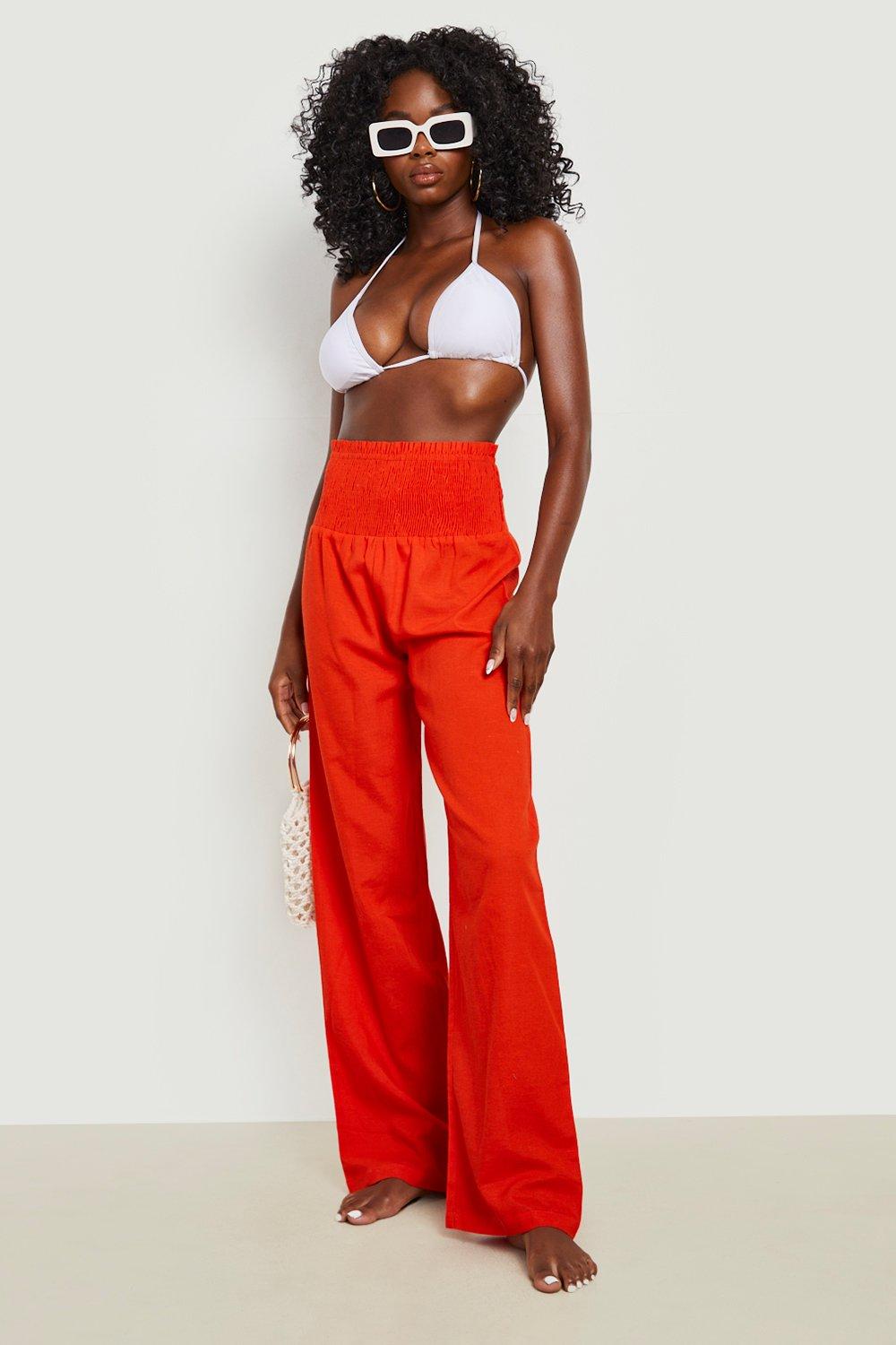 Boohoo hot sale beach trousers